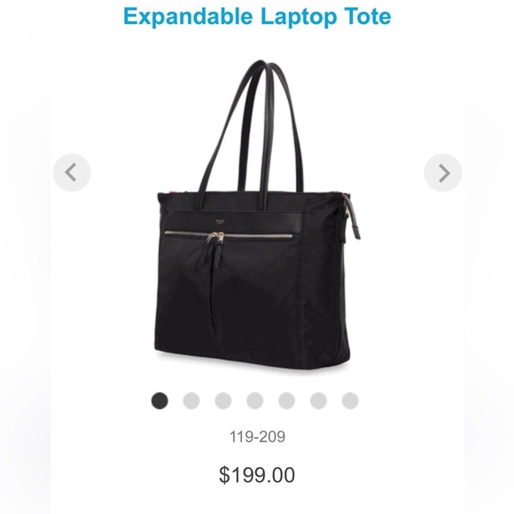 KNOMO LONDON Mayfair Grosvenor Pl table computer laptop bag 15" tote bag 119-209 - Picture 1 of 16